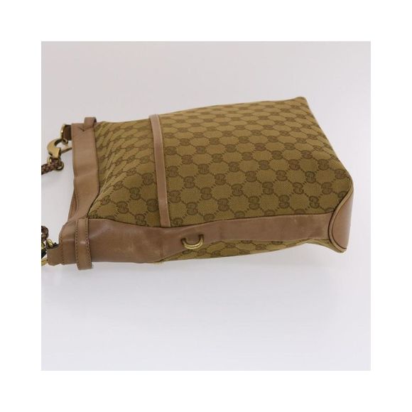 Pre Loved GUCCI  GG Canvas Shoulder Bag Brown 109097 Auth 49074 - Picture 4 of 10